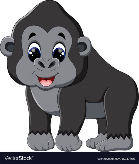 Cute Gorilla Illustration