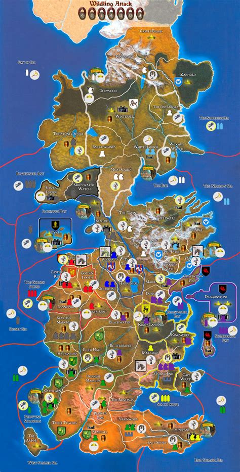 The Gallery For Westeros Map With Houses