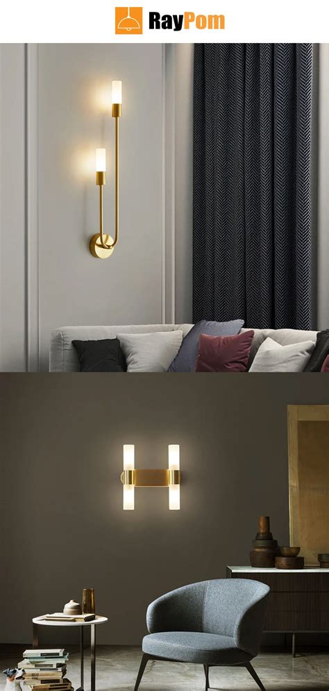 Wall Lamp All Copper Bedroom Bedside Lamp Modern Simple Living Room