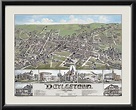 Doylestown PA 1886 (Color) - Vintage City Maps, Restored Views