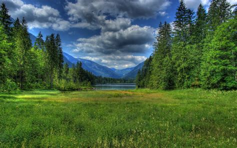 Papéis De Parede Alemanha Berchtesgaden Baviera Grama Lago