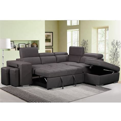 Modern Functional Corner Fabric Sofa Cum Bed For Living Room Sofa Set