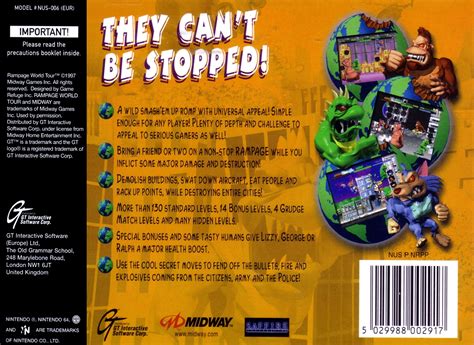 Rampage World Tour Images Launchbox Games Database