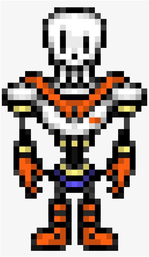 Papyrus Overworld Undertale Papyrus Pixel Art 3500x4900 Png