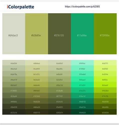 5 Latest Color Schemes With Tana And Olive Green Color Tone
