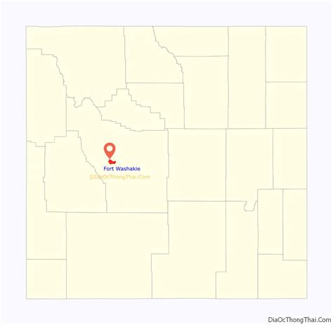 Map Of Fort Washakie Cdp