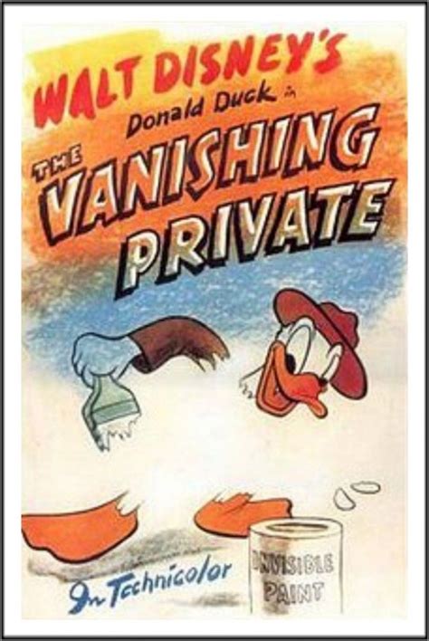 Donald Duck The Vanishing Private 1942 Vintage Disney Posters