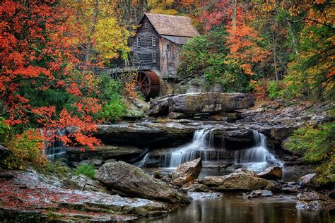 Autumn At Glade Creek Grist Mill Photograph By Rick Berk Fine Art America