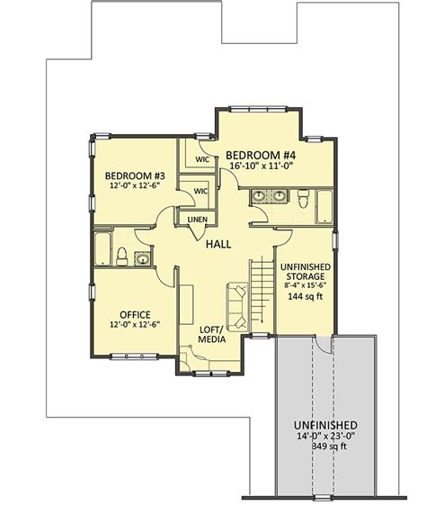Plan 46360la 4 Bedroom Farmhouse Plan With Wraparound Front Porch In