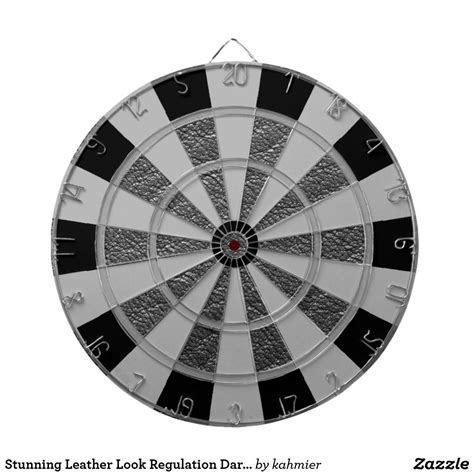 Stunning Leather Look Regulation Dart Board Custom Dart