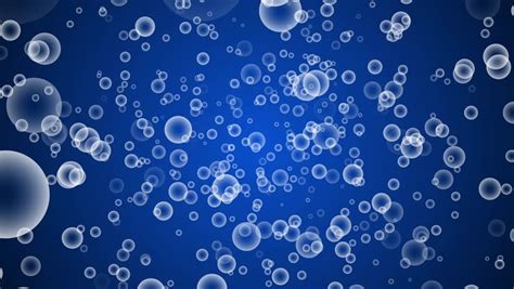 Air Bubbles Spinning In The Blue Water Hd Video Background Stock