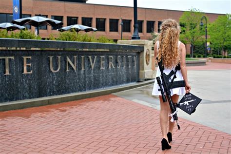 kent state graduate s photo with ar 10 goes viral indianapolis news indiana weather