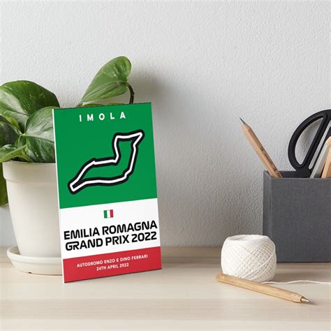 Emilia Romagna Grand Prix F1 2022 Poster Art Board Print By