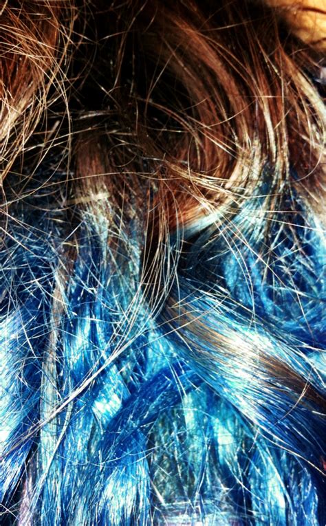 Boredom And Clothes Blue Dip Dye Hair