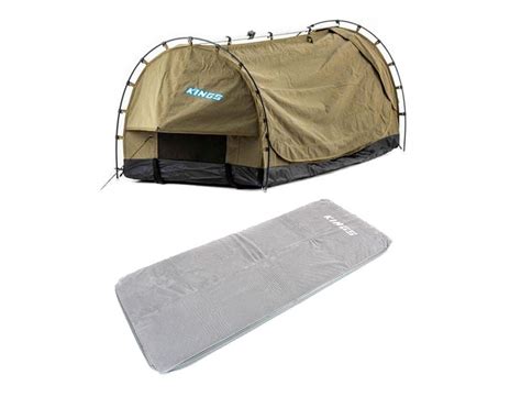 Kings Deluxe Escape Single Swag + Self-Inflating Foam Mattress - Single