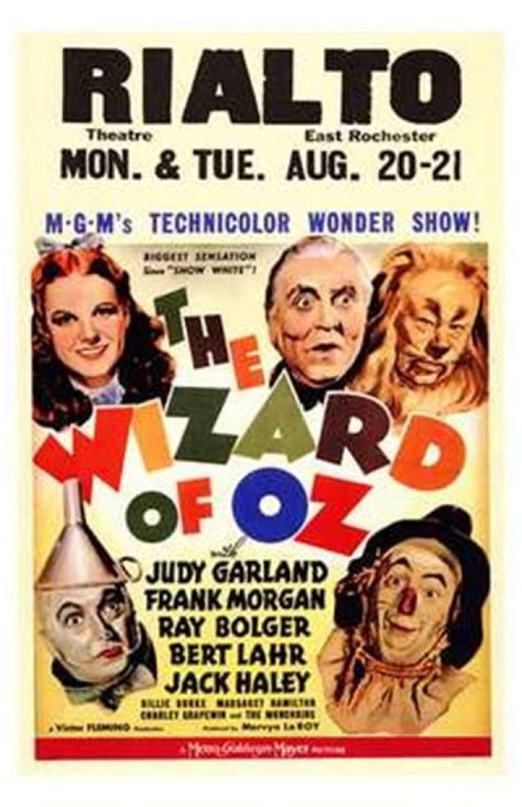 Vintage Wizard Of Oz Movie Poster 1939 Metal Print By Mountain Dreams