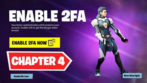 How To Enable 2fa On Fortnite Chapter 4 Youtube