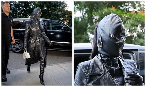 Прогулка в стиле БДСМ Ким Кардашьян прошлась по Нью Йорку в кожаной маске