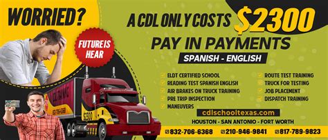 CDL Training Allen TX, $2300, Spanish, Weekends? Yes, Call