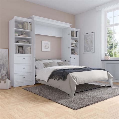How To Maximize Space In A Small Bedroom A Queen Murphy Bed Mirrors