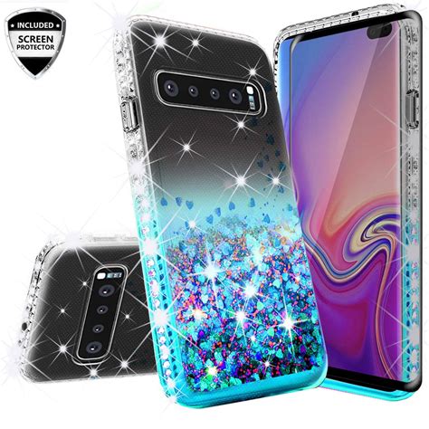 Cute Liquid Glitter Phone Case Samsung Galaxy S10e Case Cover Shock