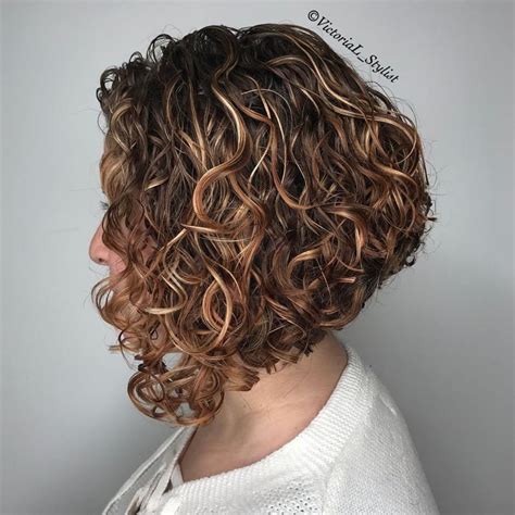 30 Stacked Haircuts For Curly Hair Fashion Style