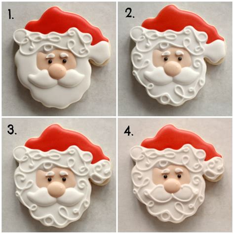 Decorated Santa Cookies The Sweet Adventures Of Sugar Belle