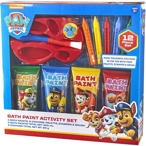 Paw Patrol Bath Paint Activity Set Each Woolworths