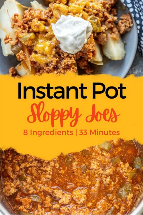 Instant Pot Sloppy Joes Garnished Plate