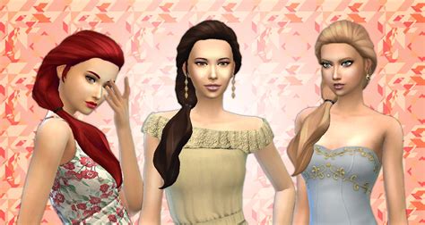 My Sims 4 Blog Kiara24 Sideways Hair For Females