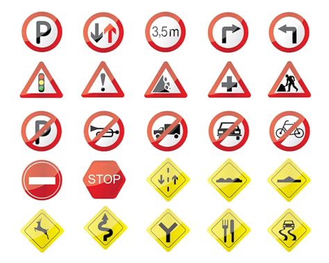 Premium Vector Traffic Signs Illustration
