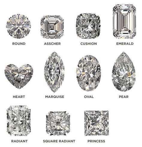 Diamond Shapes Aucoin Hart Engagement Ring Shapes Wedding Rings