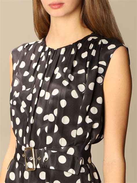 Boutique Moschino Moschino Boutique Long Dress With Polka Dots Black