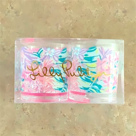 Lilly Pulitzer Dining Lilly Pulitzer Drinking Glasses Poshmark