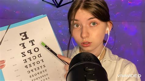 Asmr Roleplay Ophtalmologue Médecin Des Yeux Eye Exams 👀👩‍⚕️ Youtube