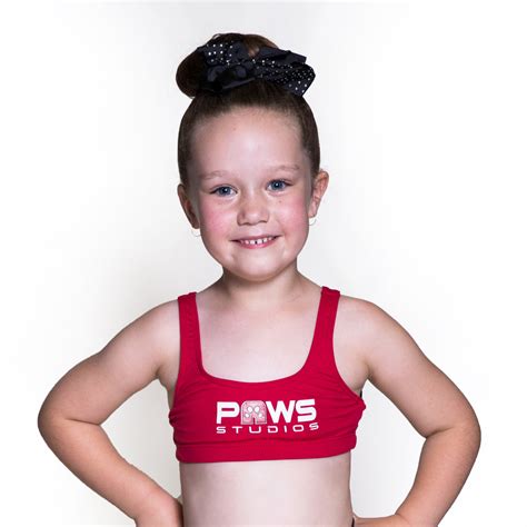 Child Crop Top Red Paws Studios Store