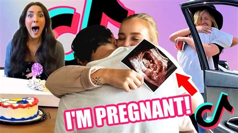 best tik tok telling my mom i m pregnant reactions pregnancy announcement tiktok pregnant meme