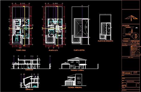 Modern House Dwg Section For Autocad Designs Cad