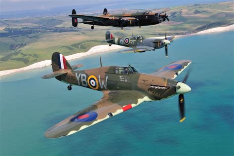 British Airplanes Lancaster Spitfire And Hurricane Aircraft Photos