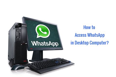 You can connect whatsapp web to your smartphone, by the following steps share files and documents from the computer: How to access WhatsApp in Desktop Computer