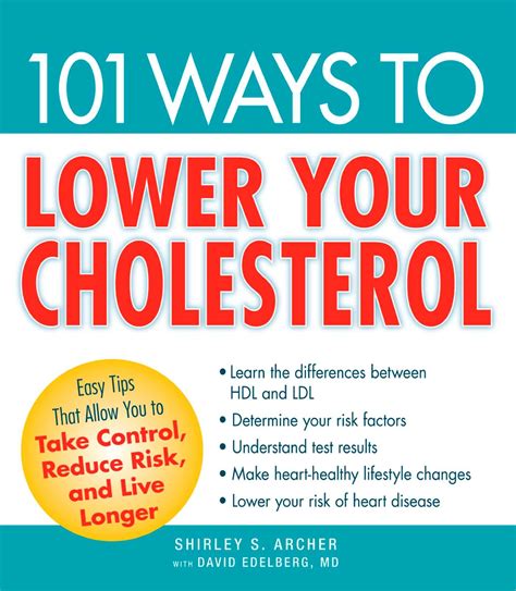 101 Ways To Lower Your Cholesterol Ebook By Shirley S Archer David