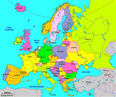 Carte Europe Avec Capitale Carte