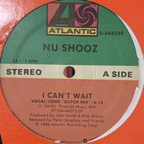 Nu Shooz - I Can't Wait (12'') - FATMAN RECORDS