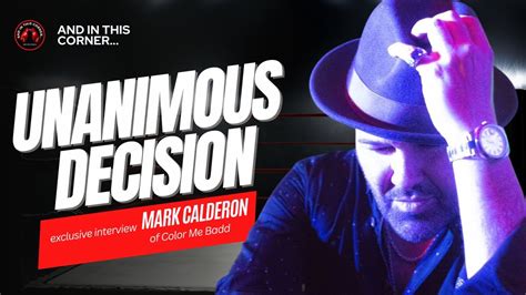 Unanimous Decision Interview With Mark Calderon Of Color Me Badd Youtube