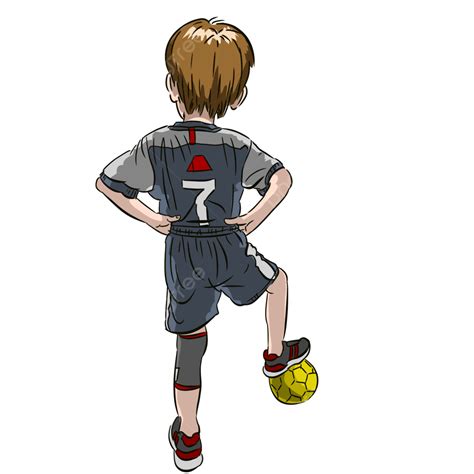 Children Play Football Png Transparent Cartoon Character Vector Of