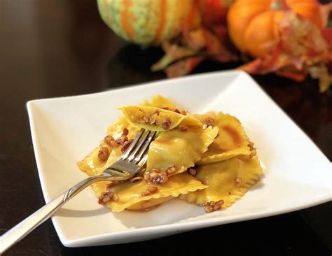 Maybe you would like to learn more about one of these? Pumpkin Filled Ravioli With Brown Butter Sauce, Sweet ...