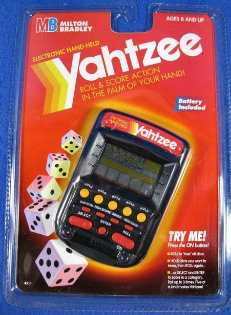 Milton Bradley Yahtzee Electronic Handheld Game 1995 Edition New Sealed