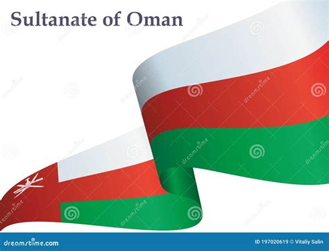Flag Of Oman Sultanate Of Oman Stock Vector Illustration Of