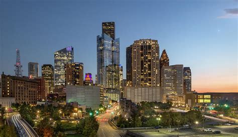 Houstons Night Skyline Photograph By James Woody Fine Art America