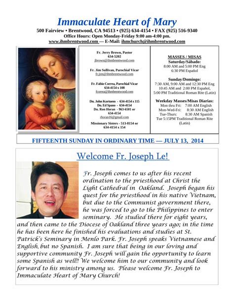 Pdf Immaculate Heart Of Mary · Immaculate Heart Of